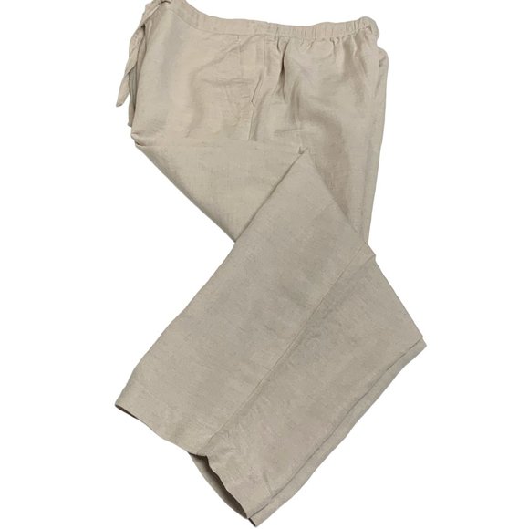Havanera Co Linen Blend Drawstring‎ Lounge Pant - Picture 9 of 9